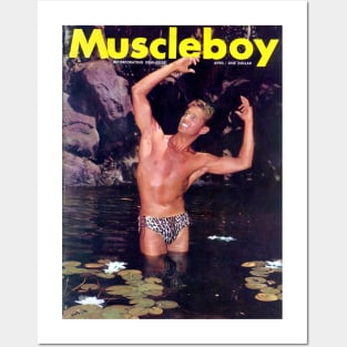 MUSCLEBOY - Vintage Physique Muscle Male Model Magazine Cover Posters and Art